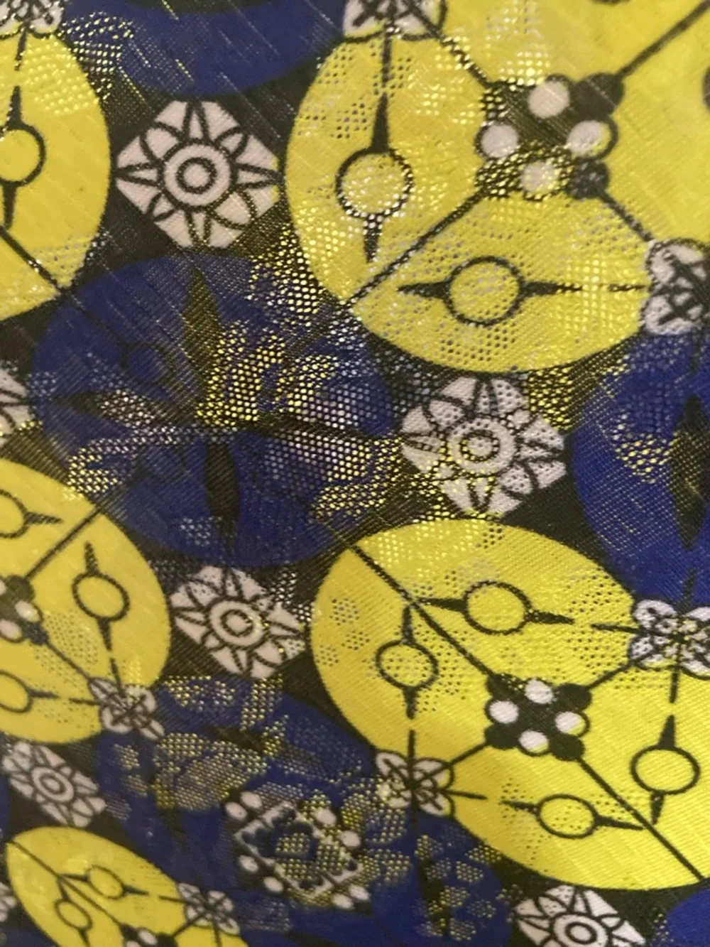 ๐ Sz OS India Boutique Navy and Yellow Floral Maxi Slip Dress - Picture 5 of 7